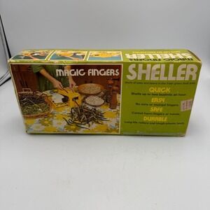 Vintage Magic Fingers Sheller MFS711 Pea and Bean Sheller with Box and Adapter